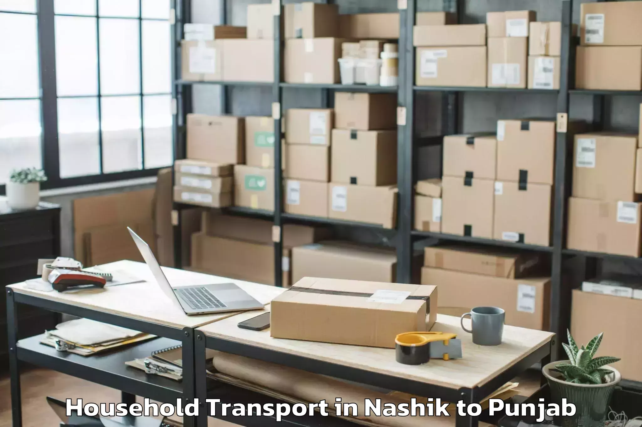 Reliable Nashik to Batala Household Transport